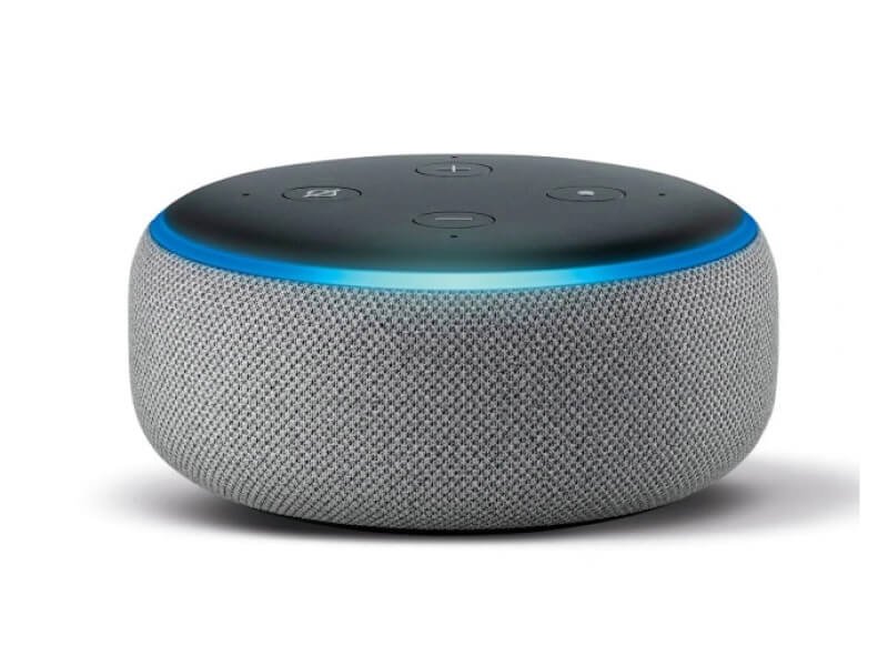 amazon echo dot with white background